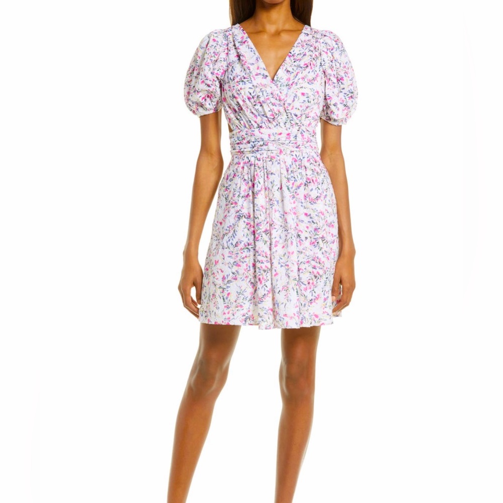 French Connection Pufff sleeve cutout mini dress size 6